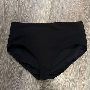 Athleta Black High-Waist Swim Bottoms